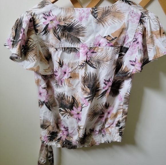 Kut from the cloth‎ palm floral wrap shirt small - Picture 6 of 6